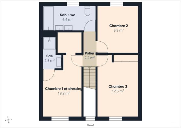 Maison à vendre  6 pièces - 99,36 m 2   OLLAINVILLE  - 91