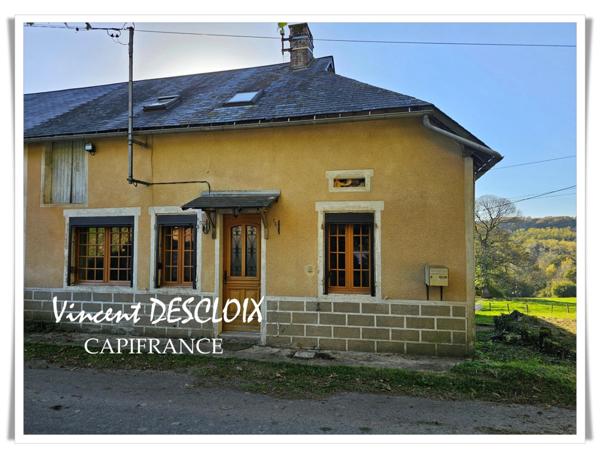 Maison à vendre 3 pièces (ARLEUF 58430) terrain 446m²