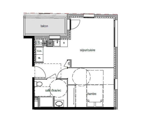 Appartement Bourgoin-Jallieu 42.53 m²