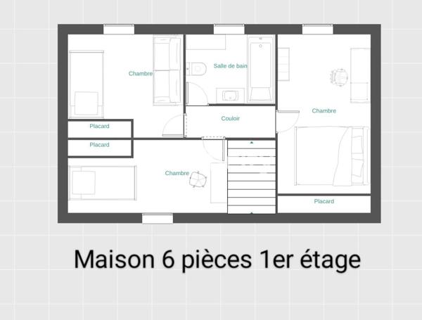Maison 6 pièces - 85 m² Exclusivité efficity
