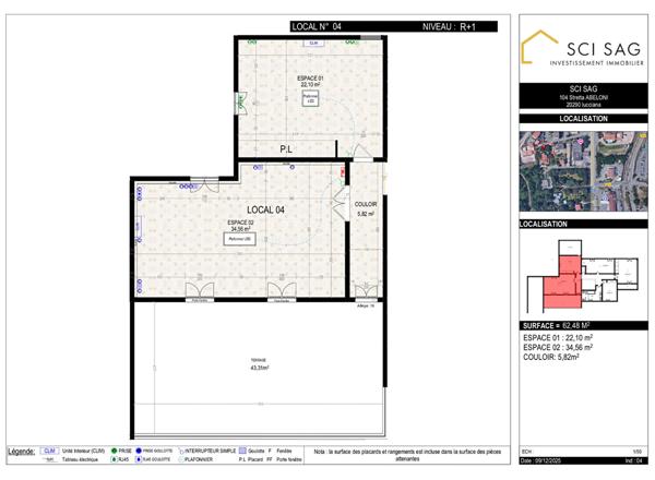 Bureaux en location à Lucciana 20290