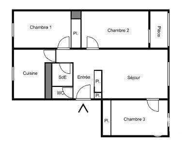 Appartement à vendre 4 pièces 71 m² Villeparisis