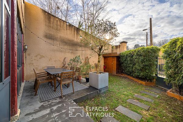 Appartement esprit loft avec jardin dans une ancienne ferme
