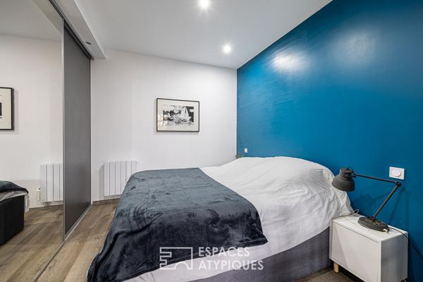 Appartement esprit loft avec jardin dans une ancienne ferme