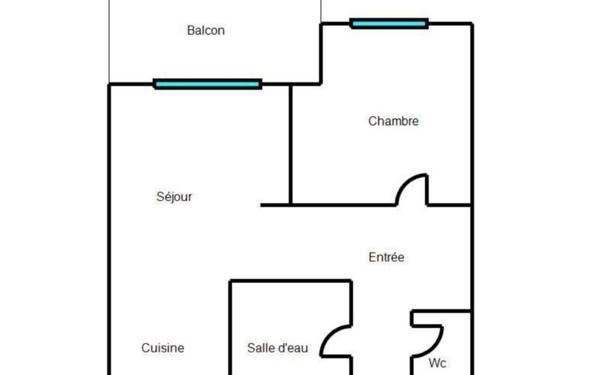 Appartement à vendre    2 pièces • 36,01 m2 Nice