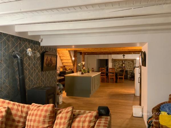 Proche de NOIRETABLE MAISON en pierre RENOVEE de 175 M2 avec sa GRANGE de 150 M2 sur 1 HA de TERRAIN