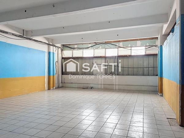 FORT-DE-FRANCE : LOCAL COMMERCIAL 125 m² – EMPLACEMENT STRATÉGIQUE – FORT POTENTIEL