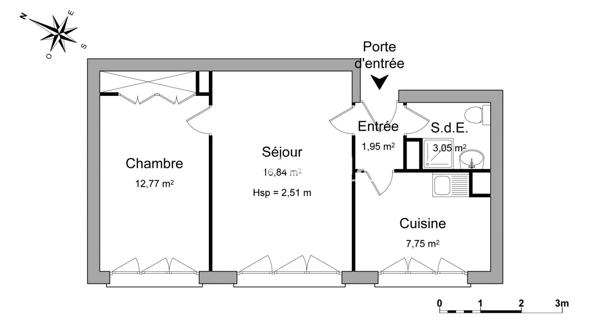 Location Appartement 2 pièces 42.36 m² - Les Mureaux 78130