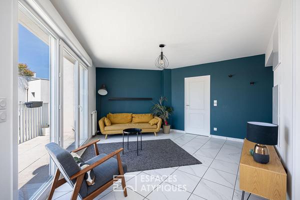 Appartement contemporain avec vue dégagée, balcon et stationnement