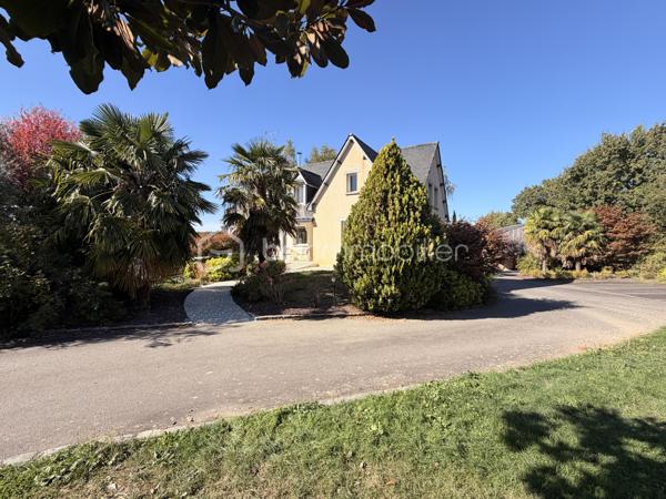 Rare à la vente sur notre secteur, cette propriété spacieuse de 233m2 offre de belles prestations sur une parcelle de plus de 14000m2 située dans la campagne de PORT-BRILLET, au calme et bien sur, sans aucun vis à vis. 
Nous commencerons la visite par  le salon-séjour lumineux de 48m2 et à la cuisine aménagée et équipée de 16m2, ces deux pièces donnant accès direct aux terrasses et au jardin. 
Nous poursuivrons la visite du rez-de-chaussée par un premier wc séparé, une chambre de 13m2 et une salle d'eau en accès pmr de 7m2 environ. 
Ensuite direction l'étage ou là encore les volumes sont tout autant spacieux. Vous découvrirez une chambre de 21m2, une autre de 15m2, une salle de bain de 6m2, un dressing, un wc séparé et une autre chambre de 22m2 avec sa mezzanine privative de 8m2 avec une vue qui surplombe les prairies ! 
Vous pensez que la visite est terminée ? Et bien nous, direction le sous-sol complet qui fait plus de 100m2 et qui cache bien des surprises .... 
En effet, vous decouvrirez une cinquième chambre qui a un accès de plain-pied à une terrasse et à un jardin, mais aussi un 3ème wc séparé, une troisième salle d'eau également et première surprise ... un sauna ! Idéal pour profiter été comme hiver et laisser place à la détente. 
Nous poursuivrons la visite du sous-sol avec la visite d'une cave de 11m2, d'une chaufferie de 4m2 et d'une buanderie de 12m2.... pour terminer par... la decouverte d'un dojo ! Une "petite" salle de sport à domicile de 40m2 avec accès direct au jardin !!! Bien entendu, vous pouvez aisément donner un autre usage à cette pièce si vous le souhaitez comme une suite parentale, un studio ou encore un local professionnel, vous avez le contenant, à vous d'en créer le contenu !
Toutes les menuiseries sont en double vitrage avec volets roulants électriques centralisés. Le mode de chauffage est une pompe à chaleur installée en Février 2025. L'ancienne chaudière gaz a été conservée pour alimentée la cuisinière gaz de la cuisine mais pourra être enlevée. En complément et pour des soirées au coin du feu, un insert bois est présent dans le salon. 
Direction les extérieurs, vous pourrez profiter en toute tranquilité de la parcelle de la maison entièrement close de 2000m2 avec ces terrasses  sans aucun vis à vis et avec vue sur la campagne. Un portail donne accès à plusieurs places de parking enrobées et à la maison et un autre portail, à la belle et rare découverte d'un joli barns composé de 3 boxes, d'une sellerie, d'un local technique et d'une autre pièce.  Le barns donne accès à une parcelle entièrement close de 12000m2 pour vos chevaux ! Alors  conquis par cette belle propriété offrant la possibilité à ses futurs propriétaires de pouvoir profiter de leurs chevaux aux portes de leur maison ? N'hésitez pas, appelez moi pour plus de renseignements et peut-être fixer une visite !