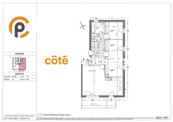 Vente Appartement81,7 m² - 4 Pièces - ST CERGUES (74140)