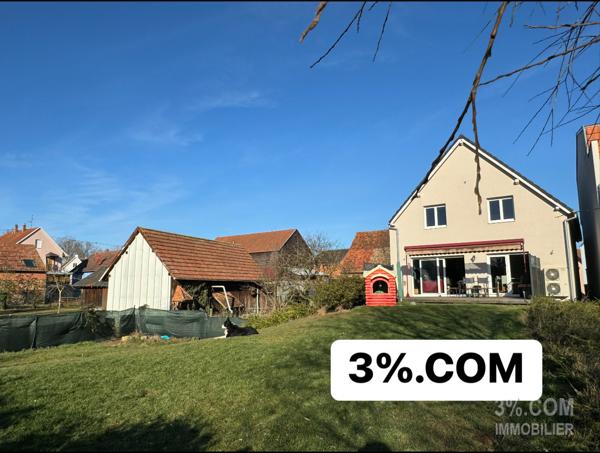 3%.COM Maison contemporaine avec 4 chambres sur terrain de 18 ares Mommenheim (67670)