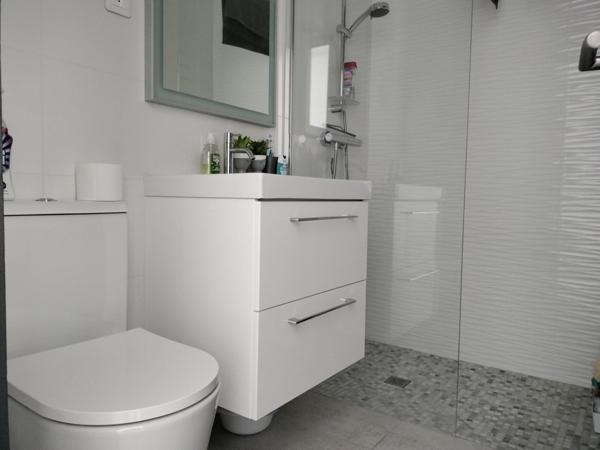 Appartement en rez de chaussée traversant de 45m² loi carrez, terrasse, et local commun