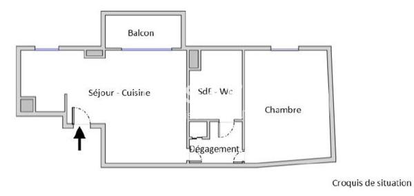 COLOMBES - APPARTEMENT 2 PIECE 44M² ET PARKING