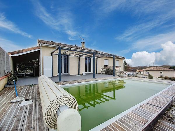 A vendre Villa récente à Saramon de 4 Chambres avec joli jardin et piscine