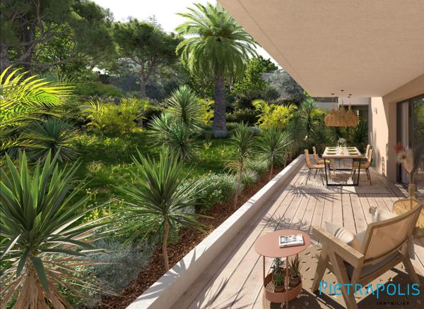 SÈTE - RÉSIDENCE HERMIONE : Appartement T4 83,2m², terrasse 52m², parking