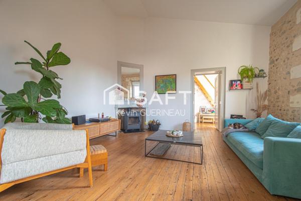 Maison 107m2 avec prestations anciennes 2 chambres 1 bureau