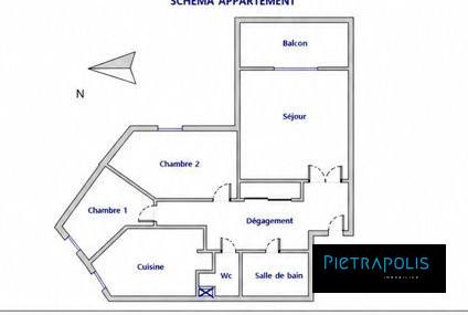 T3 de 71m² avec balcon situé au 23 Rue de l'effort Lyon 7