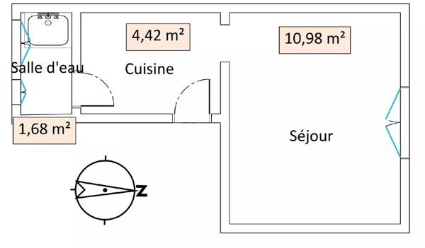 Vente Appartement 1 pièces 17 m2 à Asnières-sur-Seine