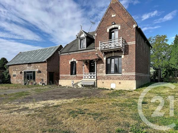 Maison à vendre  6 pièces - 179 m 2   ROYE  - 80