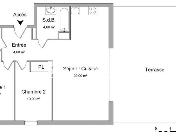 Location Appartement 3 pièces 62.8 m² - 210 RUE DU MAS NEGRE Montpellier 34070