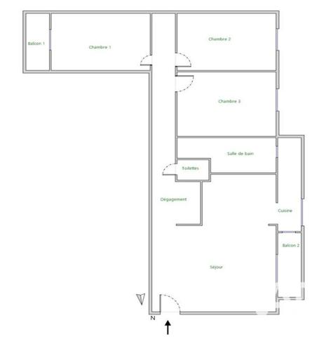 Appartement à vendre 4 pièces 65,86 m² Rezé