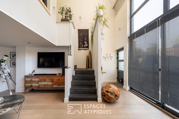 Loft avec terrasse dans une ancienne teinturerie