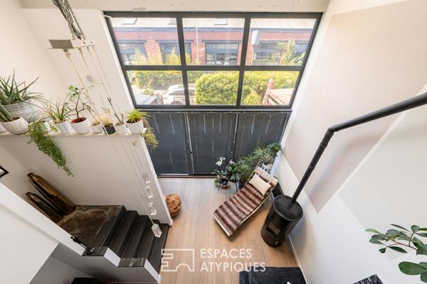 Loft avec terrasse dans une ancienne teinturerie