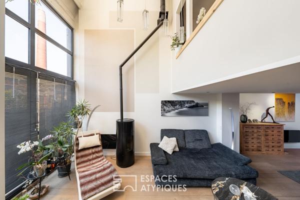Loft avec terrasse dans une ancienne teinturerie