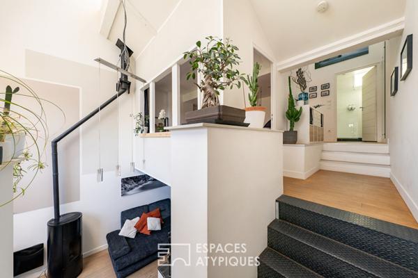 Loft avec terrasse dans une ancienne teinturerie