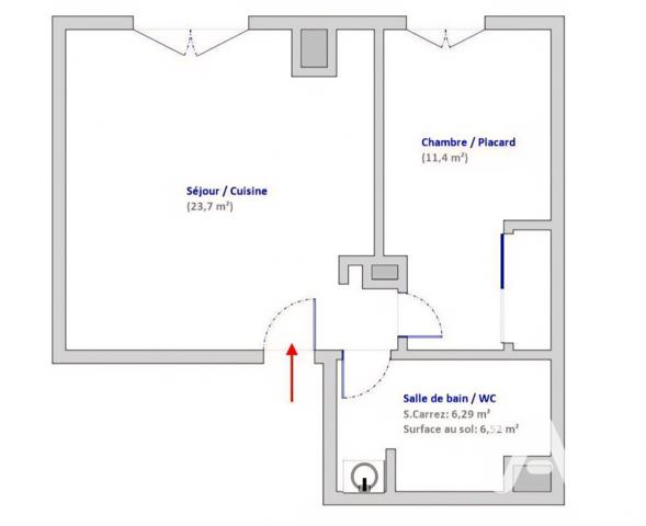 Appartement à vendre 2 pièces 41 m² Choisy-le-Roi