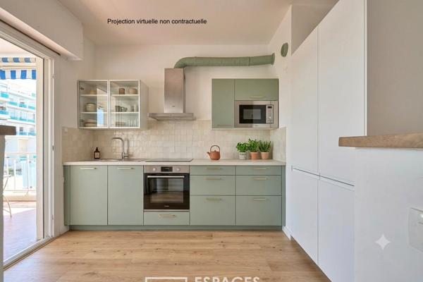 Appartement en 1ere ligne, vue sur mer, plage et piscine