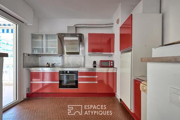 Appartement en 1ere ligne, vue sur mer, plage et piscine