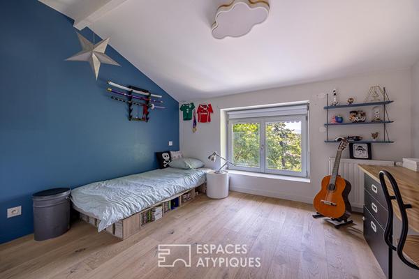 Maison ancienne à la rénovation d’architecte avec piscine, studio indépendant et stationnements à proximité du centre de la Croix-Rousse