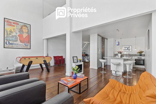 Atelier d'artiste en duplex,136,7 m² , 3 chambres, esprit Le Corbusier, 5e et 6e étage