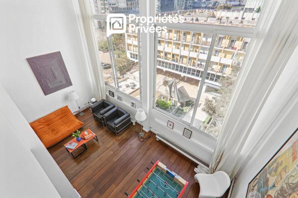 Atelier d'artiste en duplex,136,7 m² , 3 chambres, esprit Le Corbusier, 5e et 6e étage