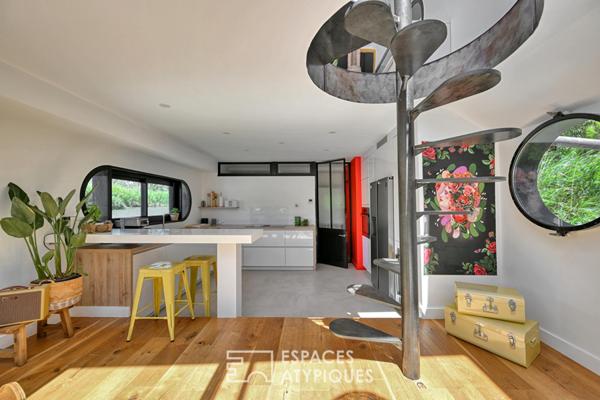 Maison flottante d’exception esprit loft en petite Camargue
