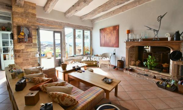 MAGNIFIQUE MAISON AVEC TERRASSE PANORAMIQUE, JARDIN CLOS ET GRAND GARAGE Cordes sur ciel