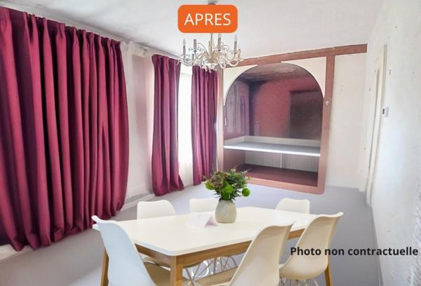 maison à fort potentiel avec grand garage et jardin