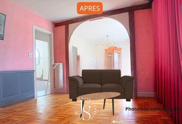 maison à fort potentiel avec grand garage et jardin