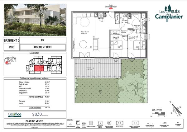 Programme neuf Nimes 3 pièces 78.90 m2