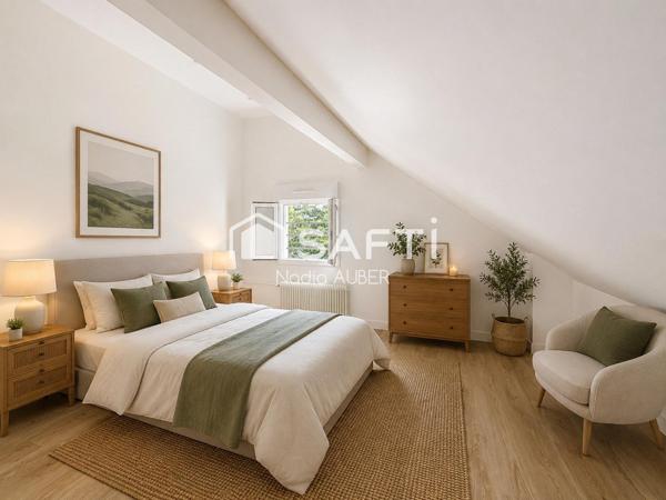 Maison familiale rénovée avec goût –  jardin, terrasse  et parkings couverts