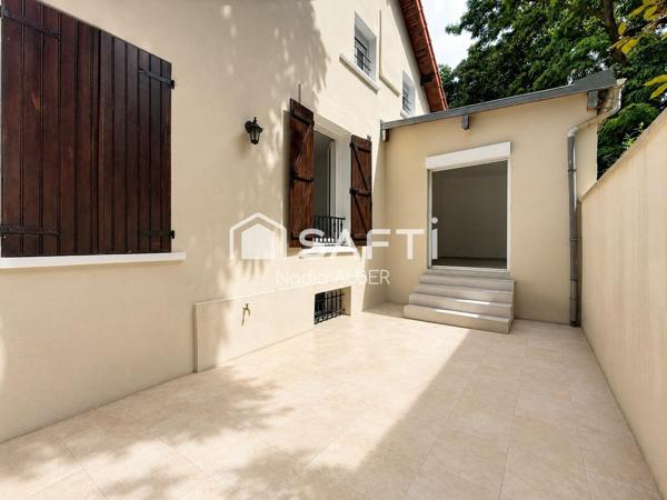 Maison familiale rénovée avec goût –  jardin, terrasse  et parkings couverts