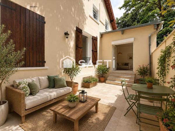 Maison familiale rénovée avec goût –  jardin, terrasse  et parkings couverts