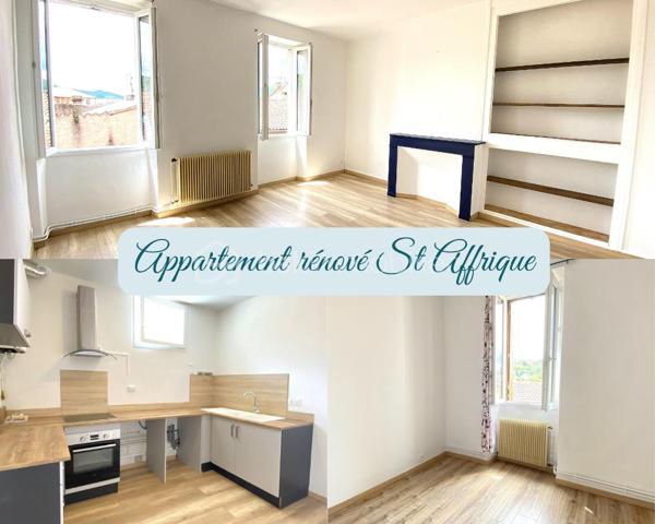 À proximité immédiate du centre-ville de Saint-Affrique, des commerces, écoles, transports et commodités, venez découvrir cet appartement T4 de 78 m² situé au 3ᵉ et dernier étage d’un immeuble de seulement 6 appartements.

Entièrement rénové en 2023 puis récemment rafraîchi, ce bien offre un cadre de vie confortable et fonctionnel, idéal aussi bien pour une résidence principale que pour un investissement locatif.

L’appartement se compose :
✨ d’un séjour lumineux
✨ d’une cuisine aménagée
✨ de 3 chambres
✨ d’une salle de douche
✨ d’un WC indépendant

Vous apprécierez également :
✔ le double vitrage
✔ le chauffage central et la chaudière au gaz
✔ la fibre installée
✔ un galetas privatif offrant un espace de stockage complémentaire
✔ l’absence de vis-à-vis
✔ son exposition Ouest offrant une belle luminosité
✔ son environnement calme, l’appartement donnant sur une partie intérieure de l’immeuble
✔ la vue dégagée sur les toits de Saint-Affrique
✔ le stationnement facile à proximité

📍 Emplacement recherché
📶 Fibre installée
🏢 Petite copropriété bien entretenue
🧱 Aucune procédure en cours
💰 Charges de copropriété maîtrisées
📄 DPE : E
📈 Rentabilité brute potentielle autour de 7,5 % selon le mode d’exploitation envisagé

Ce bien représente une belle opportunité pour :
• un premier achat
• une famille
• un investissement locatif
• une activité de colocation ou de location meublée

🎥 Vidéo disponible sur demande.
📞 Pour plus d’informations ou organiser une visite 
Laetitia Criado – BSK Immobilier