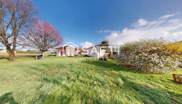 Confort et tranquillité : plain-pied sur 1700 m² de terrain