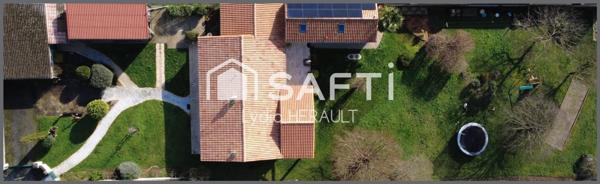 Confort et tranquillité : plain-pied sur 1700 m² de terrain