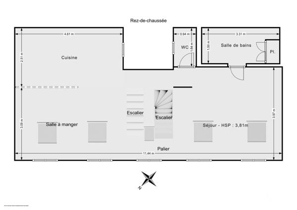Appartement F3 à vendre  3 pièces - 79 m2 PARIS - 75011