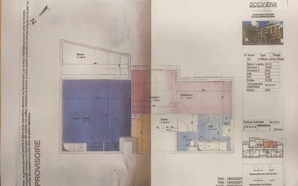 Appartement à vendre    3 pièces • 65 m2 Le Perreux-sur-Marne