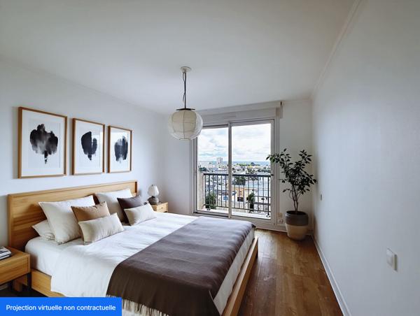 Appartement T4, dernier etage avec ascenseur, balcon et vue rade - Brest - Pilier Rouge